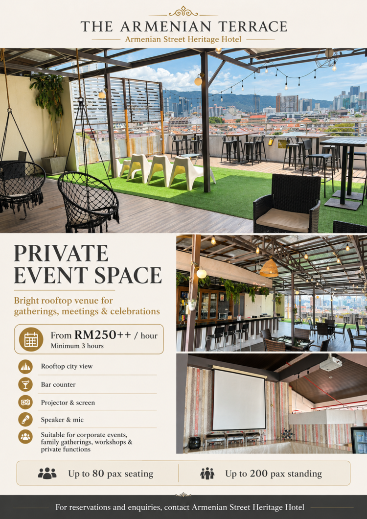 Host Your Next Event at The Armenian Terrace